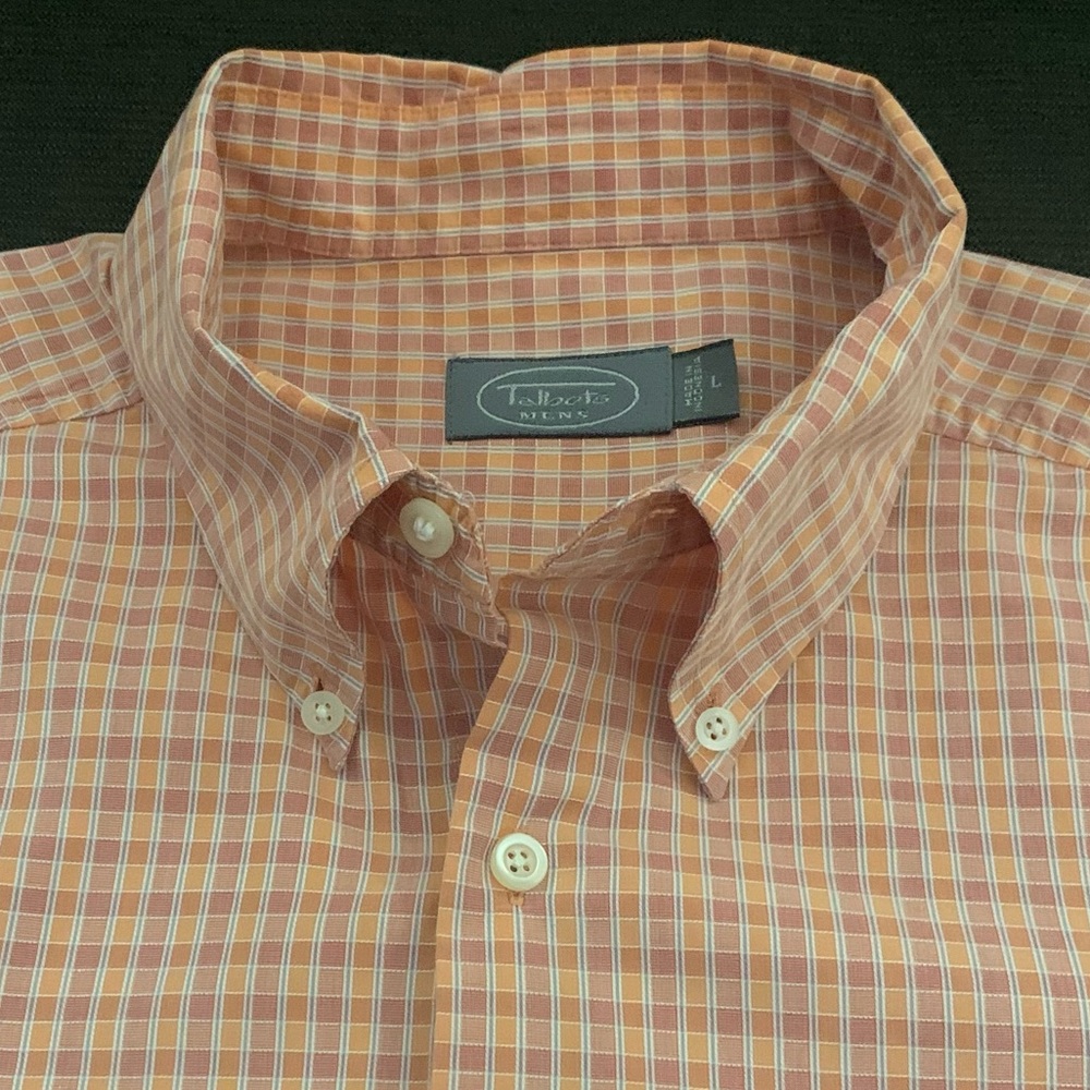 TALBOTS MEN LS All Cotton Textured Shirt